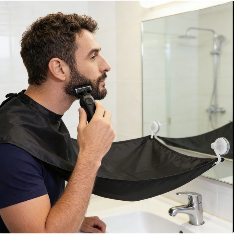 Beard Apron Manufacturer - Private Logo Men Face Beard Shaving Apron Care Cleaning Adult Shaver Trimming Cape