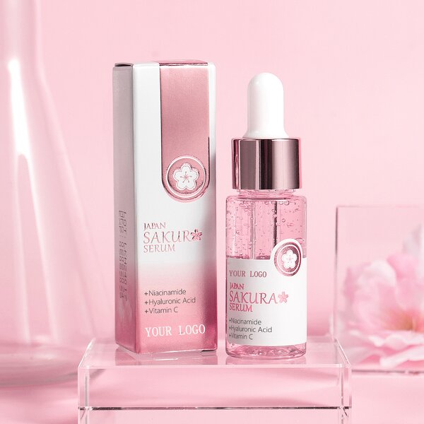 Face Serum Manufacturer - Organic Sakura Serum Skin Care Moisturizing Brightening Anti Aging Hyaluronic Serum Japan Liquid