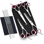 Pet Scissor Set Manufacturer - Hot Selling New Style Stainless Steel Safety Scissor Set Grooming for Pet Dogs and Cats