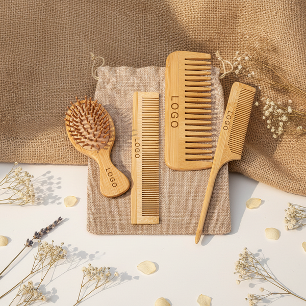 Beard Comb Manufacturer - Hot Sale Private Logo Small Coarse Teeth Perfect Wooden Mustaches Pocket Comb