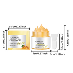 Facial Mask Manufacturer - New Arrived Chinese Whitening Turmeric Organic Brightening Facial Night Clay Mud Mask