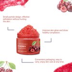 Body Scrub Manufacturer - Organic Natural Private Label Body Scrub Deep Cleansing Skin Renewal Cherry Body Scrub for Unisex