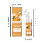 Facial Cleanser Manufacturer - Custom Private Label Women Simple Refreshing Turmeric Foaming Facial Wash Cleanser