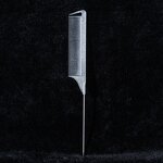 Hair Parting Comb Manufacturer - Salon Styling Metal Steel Pin Rat Tail Carbon Braiding Comb for Women