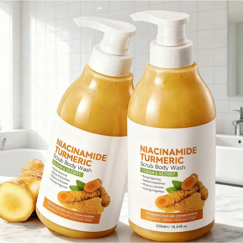 Body Wash Manufacturer - OEM Kojic Acid Scrub Body Wash Cleans Skin Sterilizes Exfoliation Moisturizes