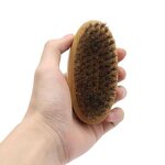Beard Brush Manufacturer - Custom Logo Men's Eco-Friendly Travel-Friendly Boar Bristle Beard Brush Bamboo Wood Handle Brush