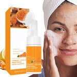 Skincare Set Manufacturer - Turmeric 3-Piece Cleansing & Moisturizing Set Private Label Natural Organic Mousse Pads and Soap for Dark Spots