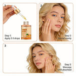 Face Serum Manufacturer - Private Brand 30ml Whitening Turmeric Rosemary Extract Serum Vitamin C Deep Hydrating Prevent Acne Smooth