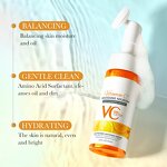 Facial Cleanser Manufacturer - Private Label Natural Organic Whitening Clean Pore Foaming Hydrating Vitamin C Cleanser