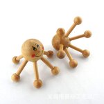 Body Massage Tool Manufacturer - Natural Wood Body Therapy Head Body Smile Face Wooden Massage Tool