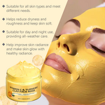 Clay Mask Manufacturer - Customized 120Ml Whitening Facial Moisturizing Turmeric Vitamin C Clay Blackhead Mud Mask With Brush