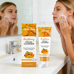 Facial Cleanser Manufacturer - New Arrived Custom Logo Exfoliating Anti Acne Hydrating Turmeric Face Wash