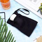 Exfoliating Bag Manufacturer - Black Soap Bag with Drawstring Shower Bath Exfoliation All Natural Nylon Cleaning Tool