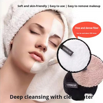 Makeup Remover Pad Manufacturer - Custom Arctic Velvet Sponge Remover Pad Lazy Water Facial Cleansing Sponge Washable Reusable
