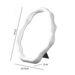 Makeup Mirror Manufacturer - Custom Logo Irregular Design Cloud Shaped Makeup Vanity Mirror Plastic Cosmetic Desk Tabletop Mirrors