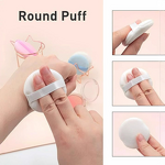 Makeup Sponge Manufacturer - Custom Round Makeup Sponges Cosmetics Tools Powder Puff Cushion Loose Powder Setting Tool Washable