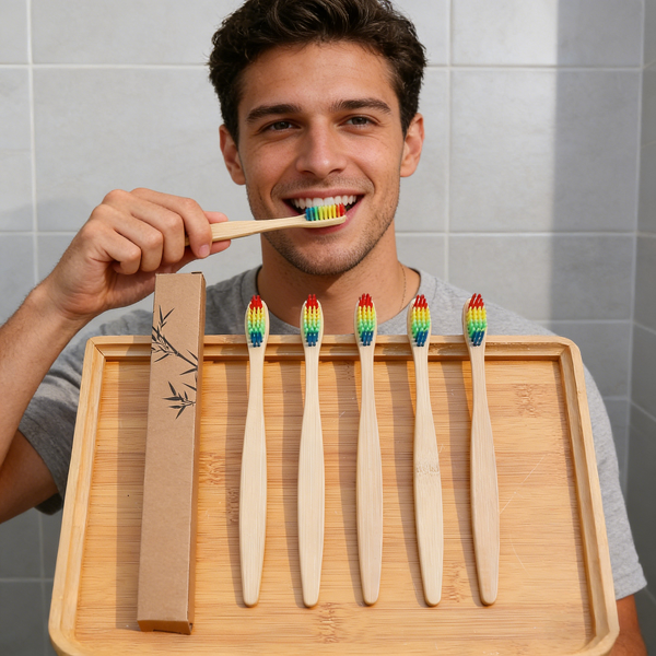 Bamboo Toothbrush Manufacturer - Custom Logo 100% Organic Extra Soft Eco Friendly Portable Recyclable Natural Wood Bamboo Toothbrush