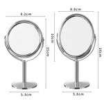 Makeup Mirror Manufacturer - Manufacturer Swivel 10x 360° Rotation Tabletop Double Sided Magnifying Stand Cosmetic Mirror with Led Light
