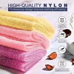 Body Scrubber Manufacturer - Nylon Long Stretch African Net Brush for Body Exfoliating Shower Back Scrubber