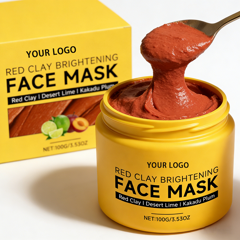 Facial Mask Manufacturer - 2026 New Arrived Skin Care Facial Mask Pore Cleaner Detoxifying Brightening Red Mud Clay Mask