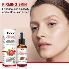 Face Serum Manufacturer - New Arrival Private Label Organic Rose Hip Seed Oil Skin Care Facial Serum Hydrating Moisturizing Rose Oil Serum