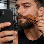 Beard Comb Manufacturer - Hot Sale Private Logo Small Coarse Teeth Perfect Wooden Mustaches Pocket Comb