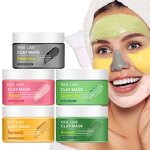 Clay Mask Manufacturer - Private Label Beauty Organic Facial Clay Mask Turmeric Green Tea Dead Sea Mud Mask for Acne Blackheads