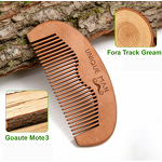 Beard Comb Manufacturer - Hot Sale Private Logo Small Coarse Teeth Perfect Wooden Mustaches Pocket Comb