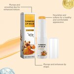 Lip Balm Manufacturer - 2026 New Arrived Turmeric Organic Vegan Lip Balm Beeswax Vitamin E Moisturizing Lip Care