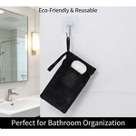 Exfoliating Bag Manufacturer - Black Soap Bag with Drawstring Shower Bath Exfoliation All Natural Nylon Cleaning Tool