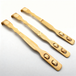 Back Scratcher Manufacturer - Hot Sales Self-enjoying Anti-itch Handheld Bamboo Back Scratcher with Shiatsu Roller