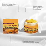 Cleansing Pads Manufacturer - Custom Private Label Moisturizing Brightening Exfoliating Pad Turmeric Kojic Acid Cleansing Cotton Pads
