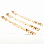 Back Scratcher Manufacturer - Hot Sales Self-enjoying Anti-itch Handheld Bamboo Back Scratcher with Shiatsu Roller