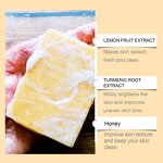 Bath Soap Manufacturer - Custom Private Label Organic Skin Care Whitening Cleansing Lemon Turmeric Kojic Acid Soap Bar
