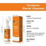 Facial Cleanser Manufacturer - Private Label Turmeric Kojic Acid Facial Cleaning Mousse Skin Brightens Foam Cleanser
