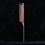 Hair Parting Comb Manufacturer - Salon Styling Metal Steel Pin Rat Tail Carbon Braiding Comb for Women