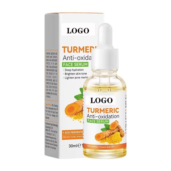 Face Serum Manufacturer - Private Label Whitening Moisturizing Vitamin C Wholesale Low MOQ Organic Turmeric Face Serum All Skin Type