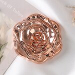 Pocket Mirror Manufacturer - OEM New Custom Logo Folding Handheld Mirror Compact Vanity Rose Pocket Mirror for Women Double-sided