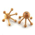 Body Massage Tool Manufacturer - Natural Wood Body Therapy Head Body Smile Face Wooden Massage Tool