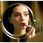 Makeup Mirror Manufacturer - Manufacturer Swivel 10x 360° Rotation Tabletop Double Sided Magnifying Stand Cosmetic Mirror with Led Light