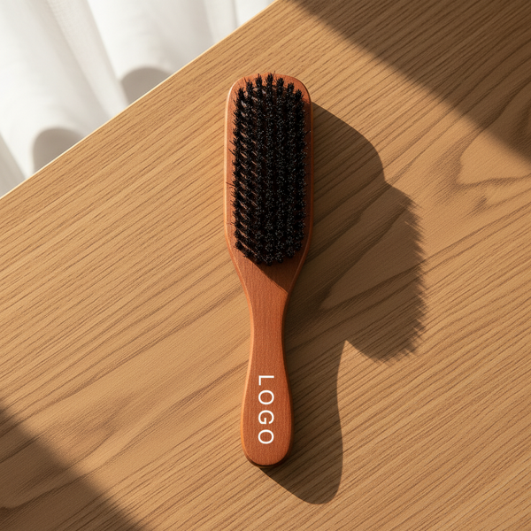 Beard Brush Manufacturer - Custom Logo Wholesale Hair Beard Boar Bristle Long Handle Shaving Brush for Men