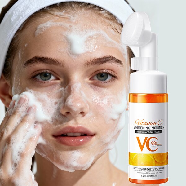 Facial Cleanser Manufacturer - Private Label Natural Organic Whitening Clean Pore Foaming Hydrating Vitamin C Cleanser