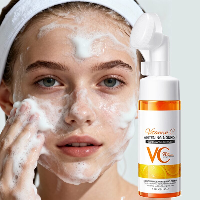 Facial Cleanser Manufacturer - Private Label Natural Organic Whitening Clean Pore Foaming Hydrating Vitamin C Cleanser