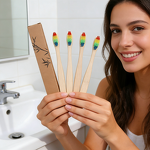 Bamboo Toothbrush Manufacturer - Custom Logo 100% Organic Extra Soft Eco Friendly Portable Recyclable Natural Wood Bamboo Toothbrush