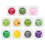 Clay Mask Kit Manufacturer - Private Label Organic Claymask Kit Turmeric Green Tea Pink Rose Avocado Face Mud Clay Mask Travel Pack