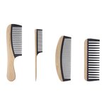 Hair Comb Manufacturer - Wholesale Private Label Bamboo Wide Tooth Detangling Natural Curly Wavy Dry Hair Comb