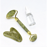 Facial Massager Set Manufacturer - High Quality Natural Resin Quartz Jade Roller with Guasha Stone Anti-Aging Set