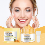 Facial Mask Manufacturer - New Arrived Chinese Whitening Turmeric Organic Brightening Facial Night Clay Mud Mask