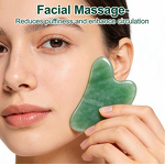 Facial Massager Set Manufacturer - Wholesale Natural Green Jade Roller Set Custom Logo Rose Facial & Body Massage Tools
