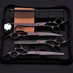 Pet Scissor Set Manufacturer - Hot Selling New Style Stainless Steel Safety Scissor Set Grooming for Pet Dogs and Cats